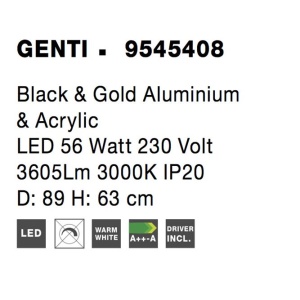 Lustra LED design modern deosebit Genti - Img 6