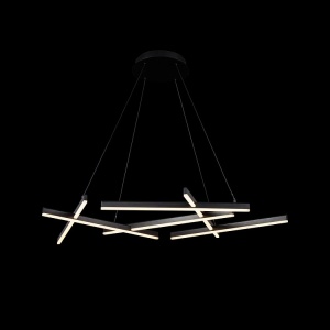 Lustra LED design modern Line neagra - Img 2