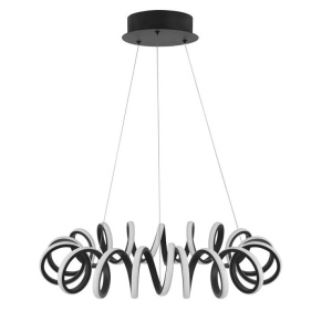 Lustra LED design modern spirala ZINIA negru NVL-9817461