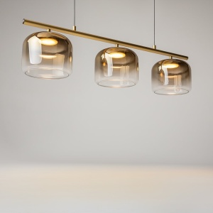 Lustra LED design modern Spirito auriu - Img 10