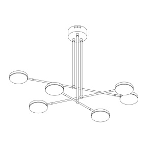 Lustra LED design tehnic Fad negru MYMOD070PL-L38B3K 196098 universul-luminii.ro