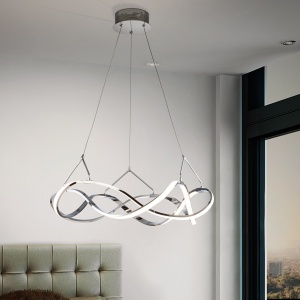 Lustra LED design ultra-modern Molly crom SV-763824 70698 universul-luminii.ro