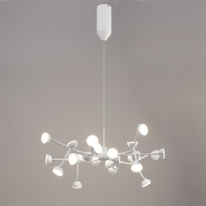 Lustra LED dimabil design modern ADN alb Medium - Img 7