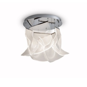 Lustra LED dimabila cu telecomanda design exclusivist 50cm Velos II crom 223968 universul-luminii.ro