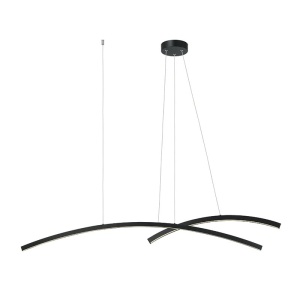 Lustra LED dimabila design minimalist Paulen negru