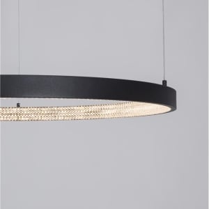 Lustra LED dimabila, design modern PRESTON, 80cm negru NVL-9865180 69508 universul-luminii.ro