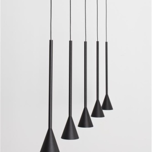 Lustra LED dimabila suspendata NET negru - Img 3