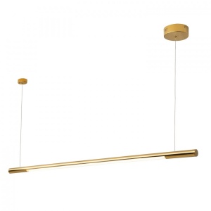 Lustra LED liniara, suspendata Organic 150cm, auriu P0360 MX