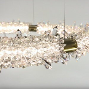 Lustra LED LUX moderna design circular D65 GLACEE 01 - Img 7