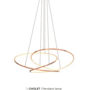 Lustra LED moderna design circular CHOLET - Img 3