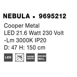 Lustra LED moderna design deosebit NEBULA 47cm - Img 9