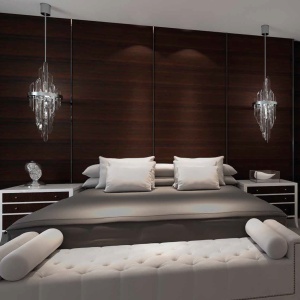 Lustra LED moderna Vision design LUX cristal QUARTZ 01, 30cm 174398 universul-luminii.ro