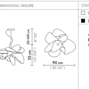 Lustra LED realizata manual La Belle Étoile Large Black 124168 universul-luminii.ro
