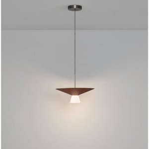 Lustra LED suspendata BARIS Rust Brown 38cm - Img 7