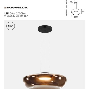 Lustra LED suspendata Bassa - Img 6