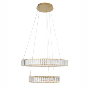 Lustra LED suspendata cristal design elegant AURELIA 46W - Img 1