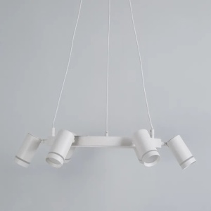 Lustra LED suspendata cu 6 spoturi directionabile, Laser alb - Img 4