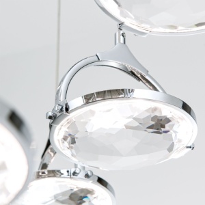 Lustra LED suspendata cu cristal K9 design lux MOON 12L 234588 universul-luminii.ro