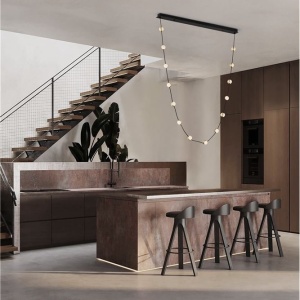 Lustra LED suspendata, deosebita design lux ALCINOE - Img 6
