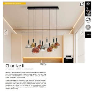 Lustra LED suspendata design decorativ Charlize II - Img 4