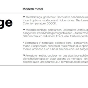 Lustra LED suspendata design decorativ Golden Cage 225928 universul-luminii.ro