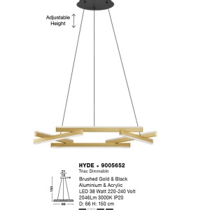 Lustra LED suspendata design minimalist HYDE - Img 4