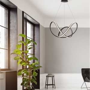 Lustra LED suspendata design modern APUS negru NVL-9348051 - Img 2