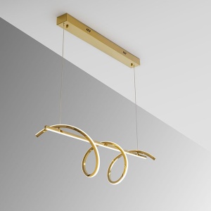 Lustra LED suspendata design modern Asure auriu 233388 universul-luminii.ro