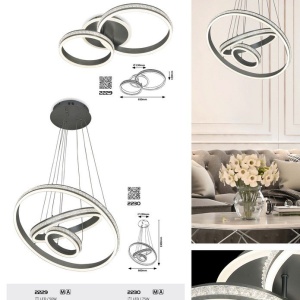 Lustra LED suspendata design modern Avalon - Img 3