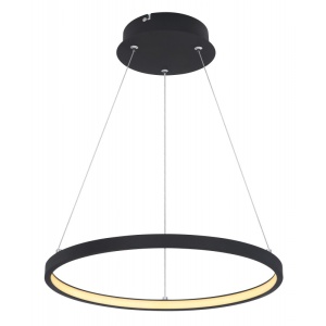 Lustra LED suspendata design modern circular RALPH 19W negru