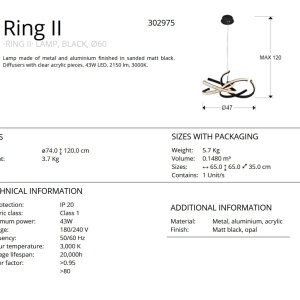 Lustra LED suspendata design modern circular Ring II SV-302975 - Img 2