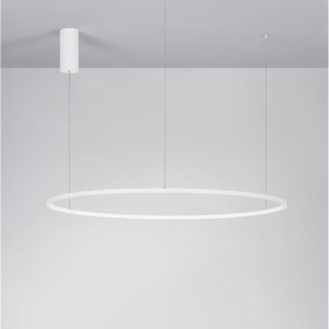Lustra LED suspendata design modern circular TARQUIN D-100cm alba 109028 universul-luminii.ro