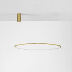 Lustra LED suspendata design modern circular TARQUIN D-100cm aurie 108958 universul-luminii.ro