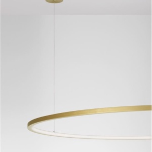 Lustra LED suspendata design modern circular TARQUIN D-100cm aurie 205498 universul-luminii.ro