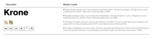 Lustra LED suspendata design modern Krone 45cm 226748 universul-luminii.ro