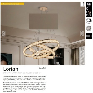 Lustra LED suspendata design modern Lorian III - Img 5