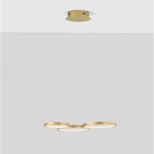Lustra LED suspendata design modern MAGNUS R3 aurie - Img 3