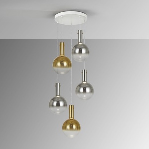 Lustra LED suspendata design modern Matices 5L - Img 3