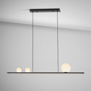 Lustra LED suspendata design modern Mila negru 72988 universul-luminii.ro