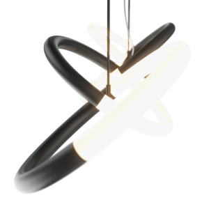 Lustra LED suspendata design modern Node negru 119058 universul-luminii.ro