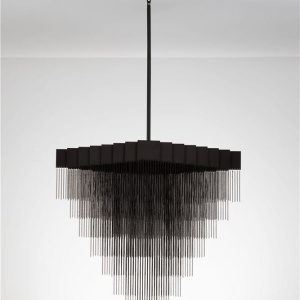 Lustra LED suspendata design modern REVIA negru - Img 3
