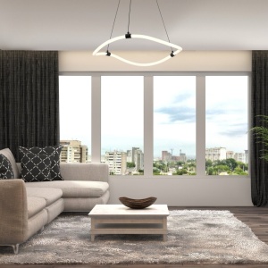 Lustra LED suspendata design modern Serena - Img 1
