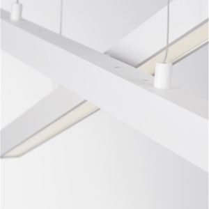 Lustra LED suspendata design modern X-LINE alba - Img 12