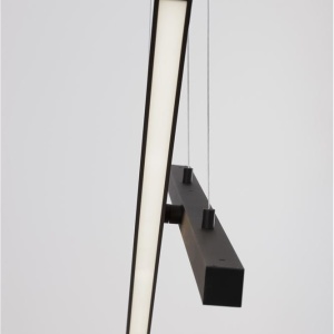 Lustra LED suspendata design modern X-LINE neagra - Img 7