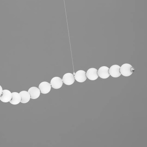 Lustra LED suspendata, dimabila, deosebita design lux PERLA opal, auriu 115328 universul-luminii.ro
