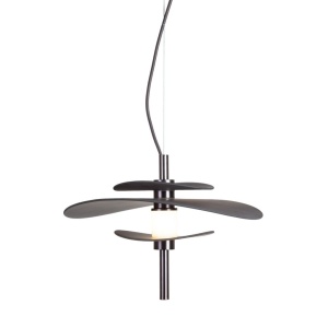 Lustra LED suspendata Kyoto bronz/ negru - Img 6