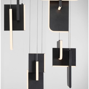 Lustra LED suspendata liniara design decorativ 3000K TOTEM 144W - Img 5