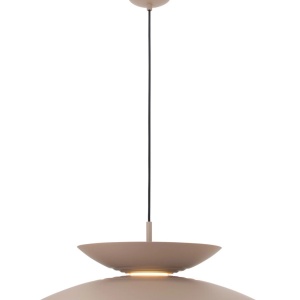 Lustra LED suspendata metal bej Mayumi - Img 4