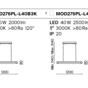 Lustra LED suspendata stil minimalist modern Motion alb - Img 7