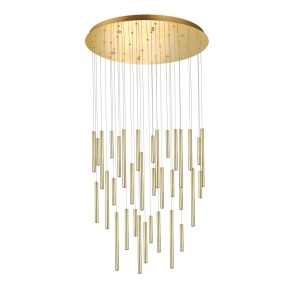 Lustra LED suspendata stil modern ILIOS 36 aurie